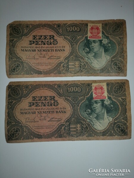 2 db Ezer pengő 1945