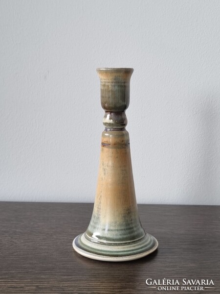 Vintage kerámia gyertyatartó / váza - 19 cm