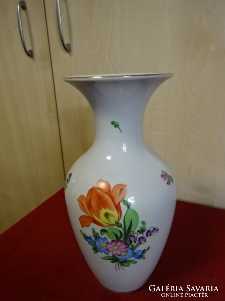 Herendi porcelán váza, magassága 25,5 cm. Emi
