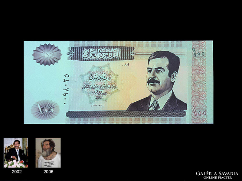 UNC - 25 DINÁR - IRAK - SZADDAM KÉPMÁSSAL - 2002 - Olvass!