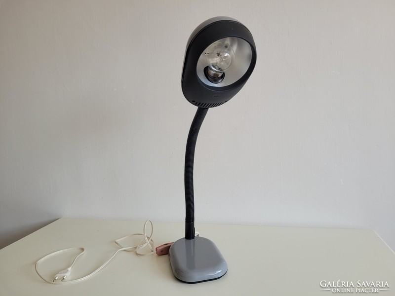 Retro régi nagy méretű gégecsöves szürke mid century lámpa space age