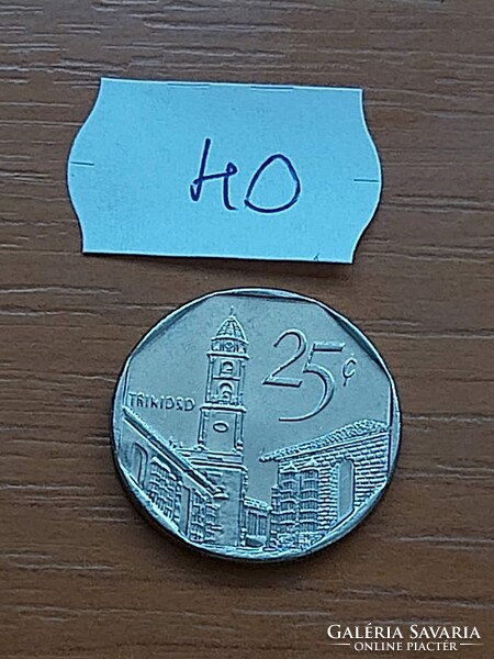 KUBA 25 CENTAVOS 2002 Acél nikkel bevonattal, Assisi Szent Ferenc templom  40