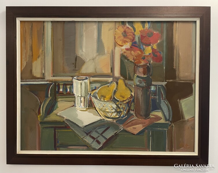 Baticz Levente (1941- ) EREDETI 73x93 cm olajfestménye