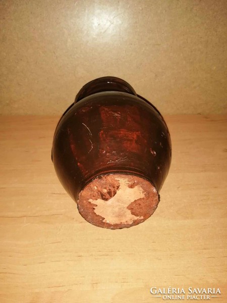 Antik  mázas szilke köcsög - 22 cm magas