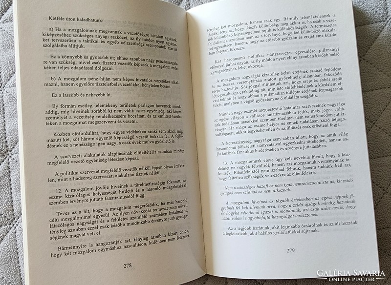 ADOLF HITLER : MEIN KAMPF HARCOM MAGYAR NYELV Történelmi dokumentumok 1997