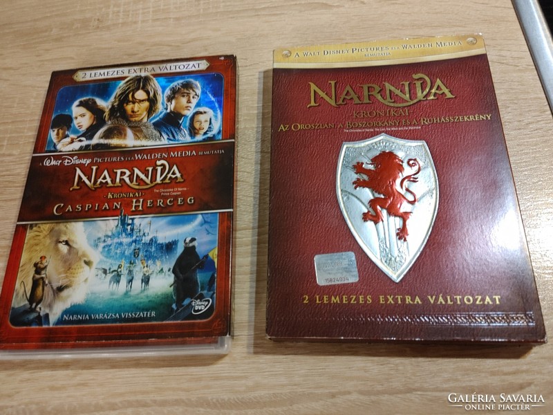 2 db NARNIA Krónikái 2-2 darabos DVD extra változatok -egy tételként