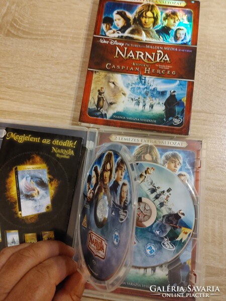 2 db NARNIA Krónikái 2-2 darabos DVD extra változatok -egy tételként