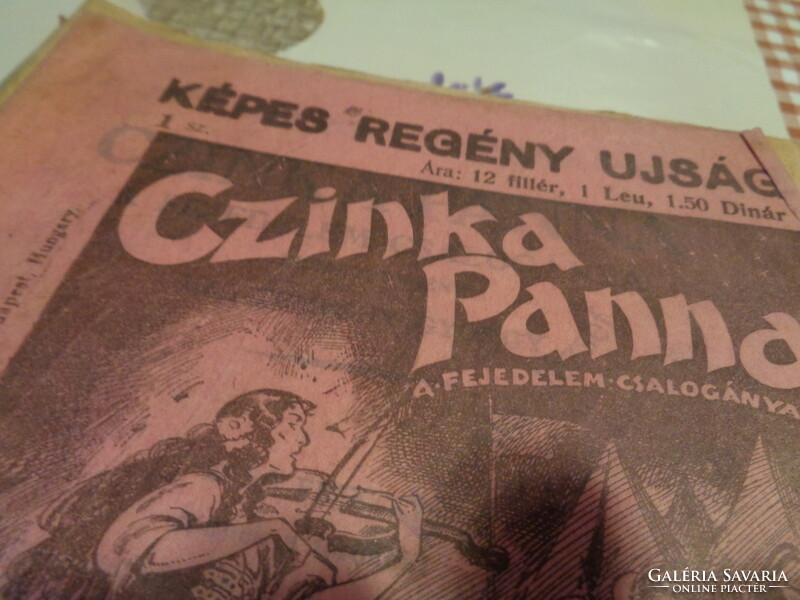 Cinka Panna , régi  regény újság , 15 db . / egyenként  is eladó  /