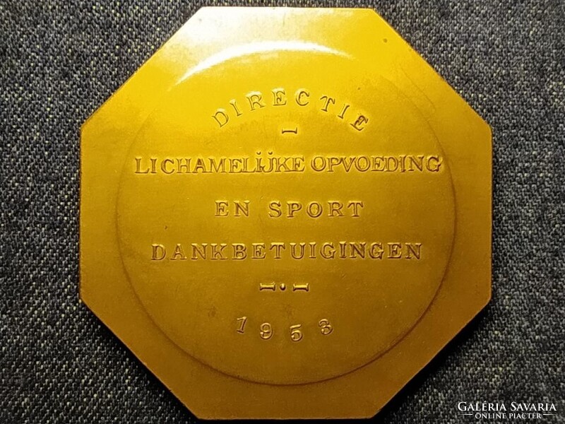 Holland sport emlékérem 1953 Testnevelés és sport elismerések