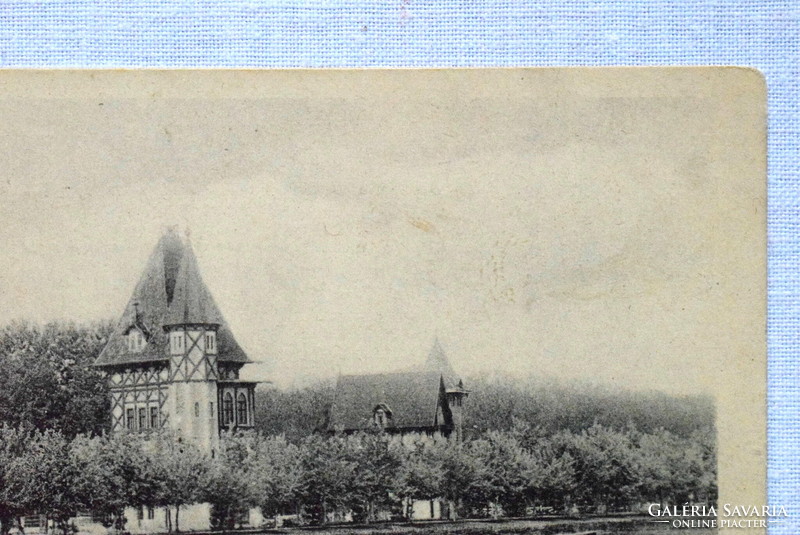 Palics fürdő - Korzórészlet  -  fotó képeslap - 190?