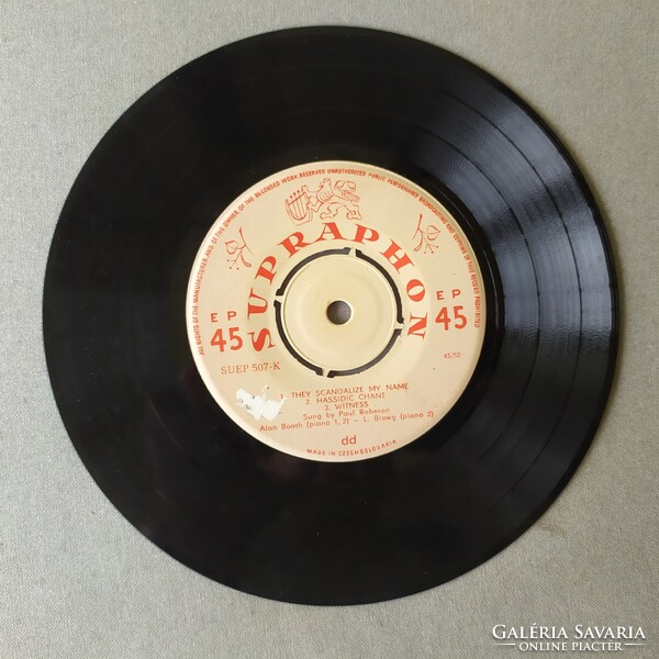 Paul Robeson – Negro Spirituals kislemez eladó! Supraphon