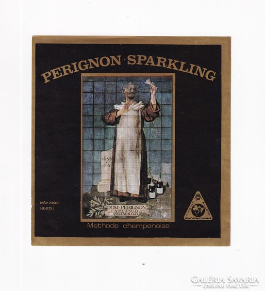 R:04  Ital címke Perignon Sparkling pezsgő Export (Magyar Állami Pincegazdaság)