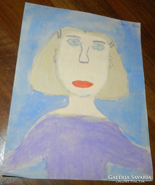 Urszinyi Mária akvarell portré