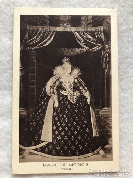 Antik, régi képeslap   -  Medici Mária francia királyné   -  Postatiszta                     -10.