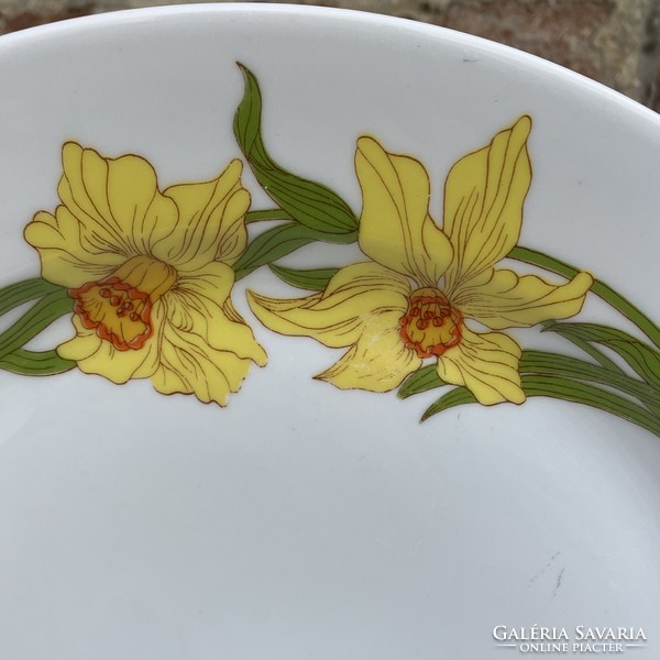 Alföldi Nárciszos porcelán lapostányér - tányér 24 cm