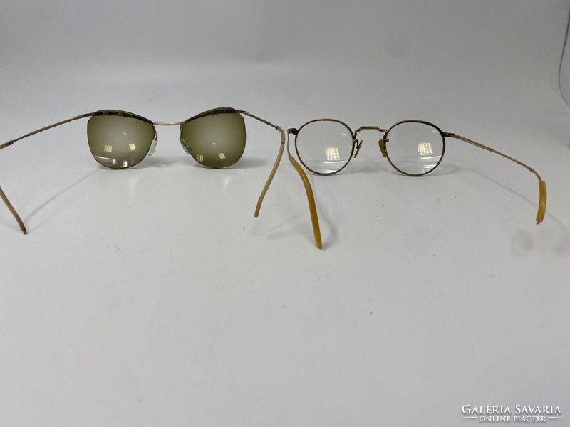 2db antik aranyozott szemüveg, napszemüveg RZ