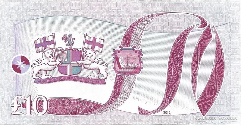 10 font pound 2012 Szent Ilona Erzsébet királynő UNC