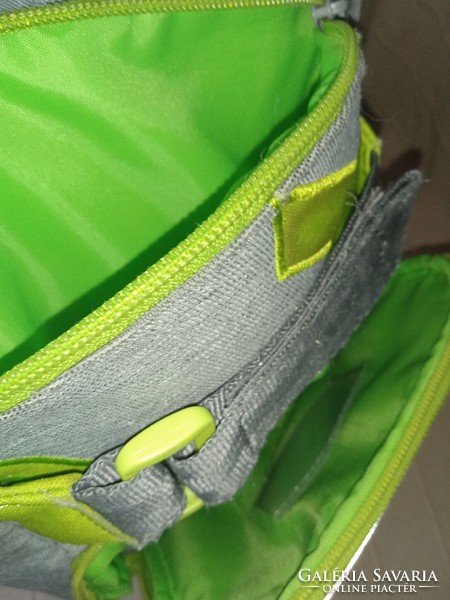 OXYBAG ergonomikus iskolatáska, hátizsák - OXY Green - zöld/szürke-fényvisszaverős