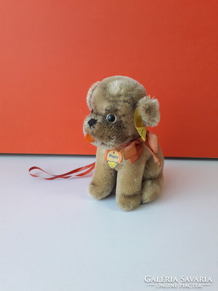Eredeti STEIFF KUTYA MOPSY 13 cm antik STEIFF MOPSZ kutyus EXTRA !!