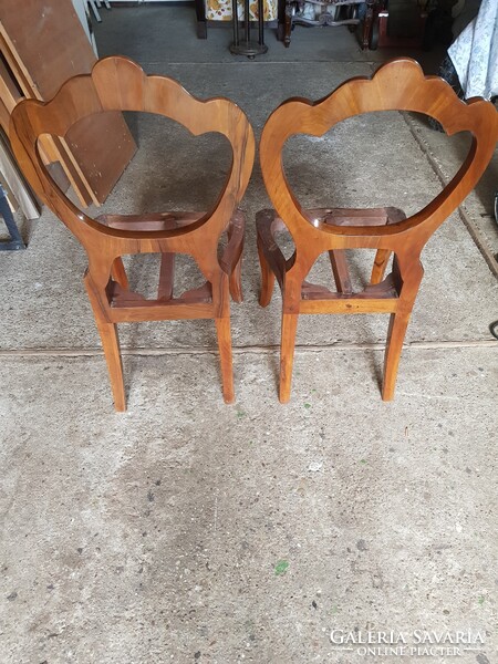 Biedermeier szék pár.