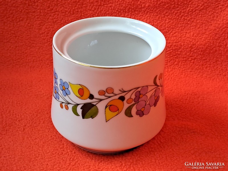 Ritka, hibátlan! KALOCSAI PORCELÁN 6 személyes mokkás / kávés készlet