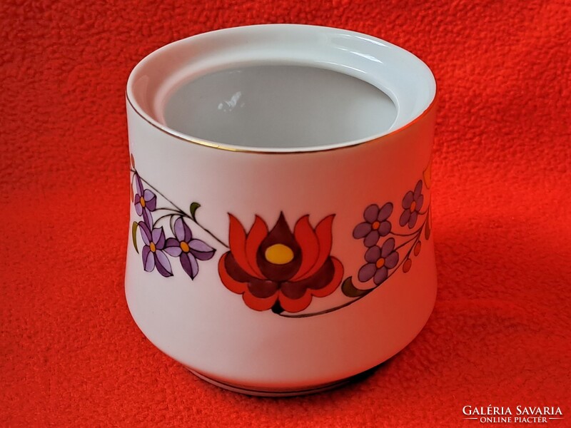 Ritka, hibátlan! KALOCSAI PORCELÁN 6 személyes mokkás / kávés készlet