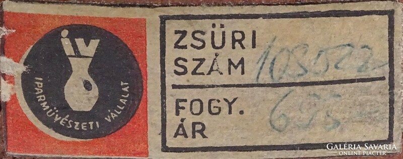 1S869 Hornung Zsuzsa : Hatalmas kerámia padlóváza 48.5 cm