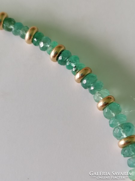 Smaragd köves arany nyakék