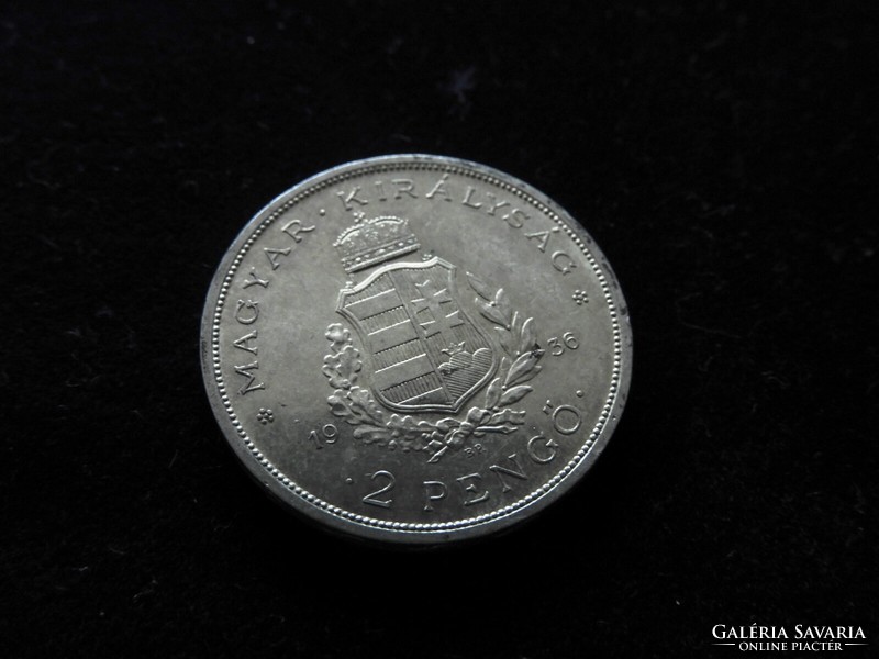 1936 ezüst 2 pengő LISZT Ferenc (JI4)