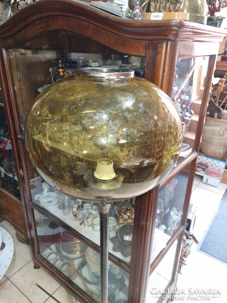 Retró üveg búrás állólámpa