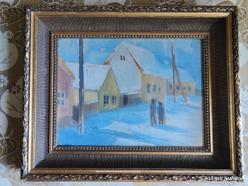 Lakatos József képzőművész 1938-2020  - Téli utca
