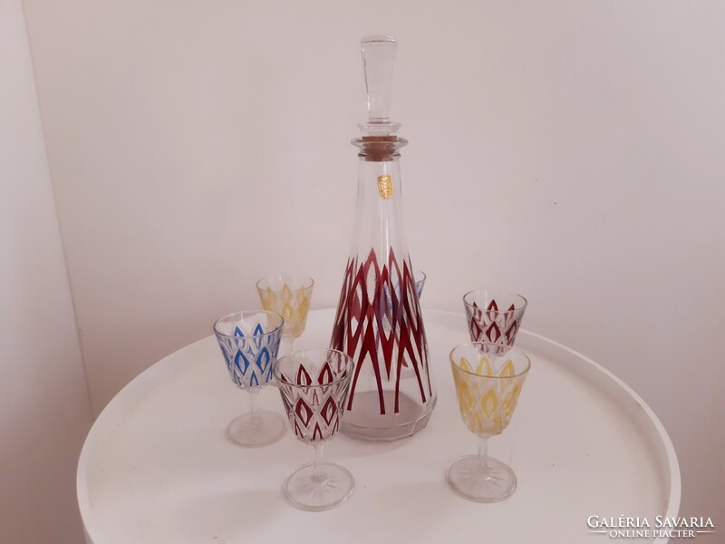 Francia Kristály Likőrös Készlet,Komplett,VMC Reim!