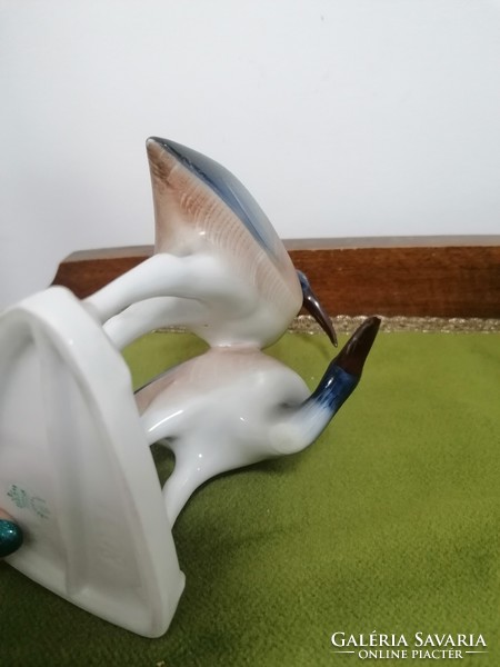 Hollóházi porcelán Íbisz madár pár