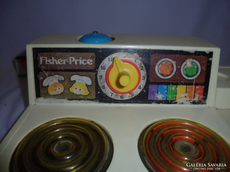 Retro Fisher-Price játék tűzhely babakonyhába