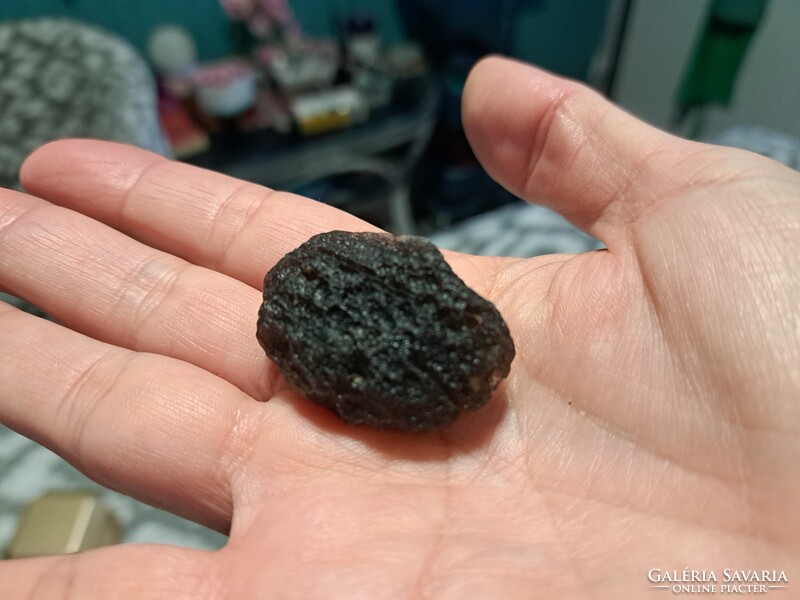 Kolumbianit Tektit meteorit 60 ct becsapódasi minta Kolumbia
