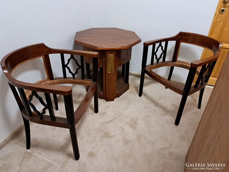 Különleges 5 részes art-deco dolgozószoba garnitúra