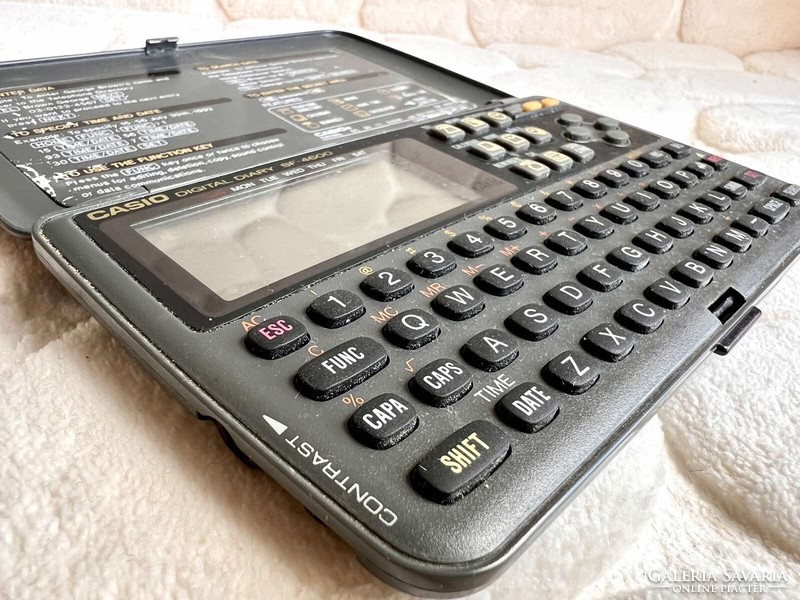 Casio 64KB Digital Diary SF-4600 manager kalkulátor retro számológép / Vintage digital