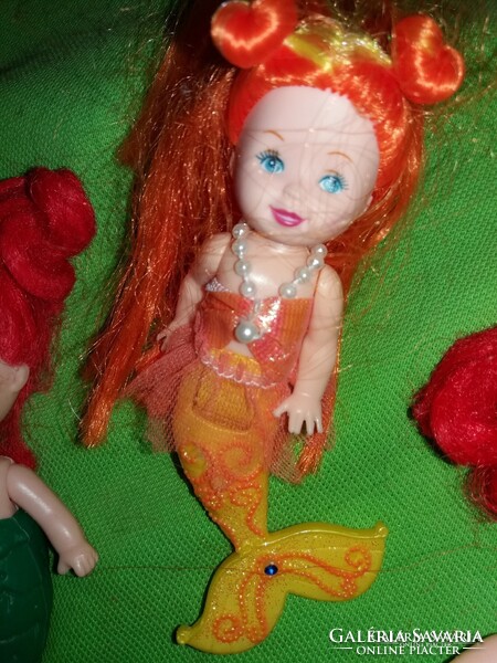 GYÖNYÖRŰ BABACSOMAG MINŐSÉGI Mattel ,SIMBA kicsi Barbie sellő babák 3 db egyben a képek szerint