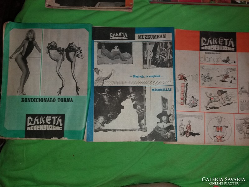 1977. 45 - 52 szám RAKÉTA REGÉNYÚJSÁG magazin 8 darab egyben a képek szerint