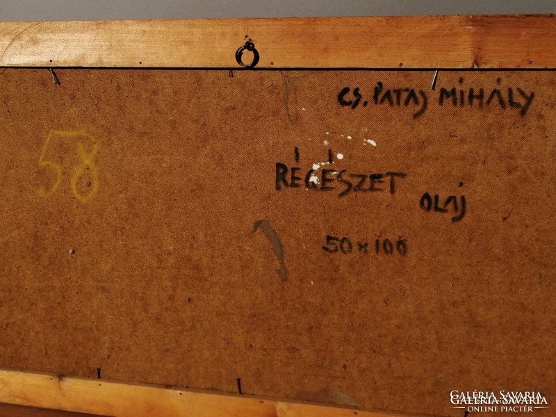 Cs. Pataj Mihály (Békéscsaba, 1921 - Szeged, 2008) Régészet festmény