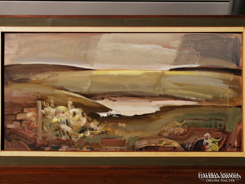 Cs. Pataj Mihály (Békéscsaba, 1921 - Szeged, 2008) Régészet festmény