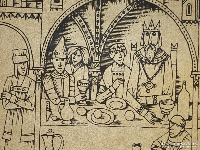 Rékassy Csaba grafikus: Vár