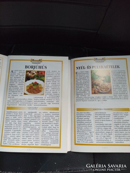 50 recept sorozat -Borjú ételek/Nyúl és pulyka ételek -a 2 együtt.
