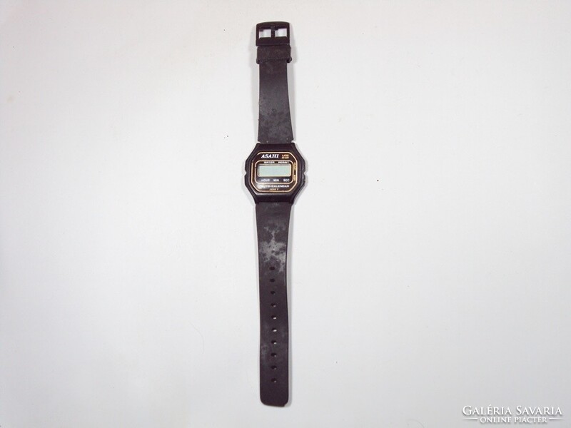Retro régi vízálló óra karóra quartz kvarc - Asahi LCD M-291 japán gyártmány