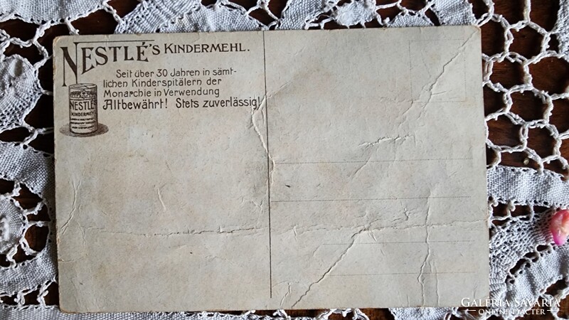 EMLÉKLAP + NESTLÉ REKLÁM HABSBURG FERENC JÓZSEF MAGYAR KIRÁLY 60 ÉVES JUBILEUM BÉCS 1908