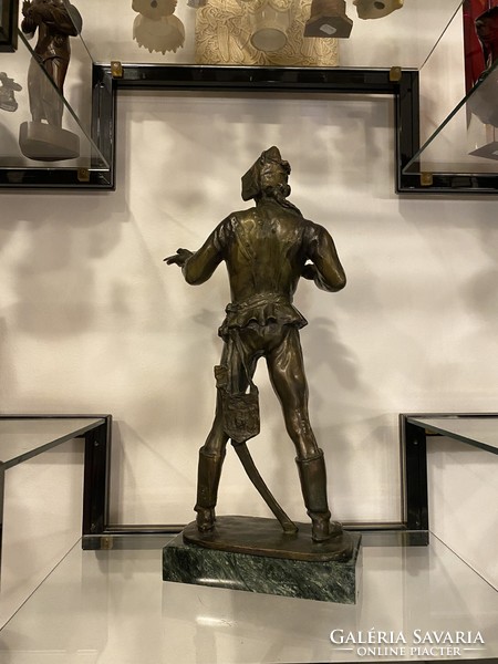 Ritka Nagy Méretű Kisfaludy-Strobl Zsigmond Hadik Huszár