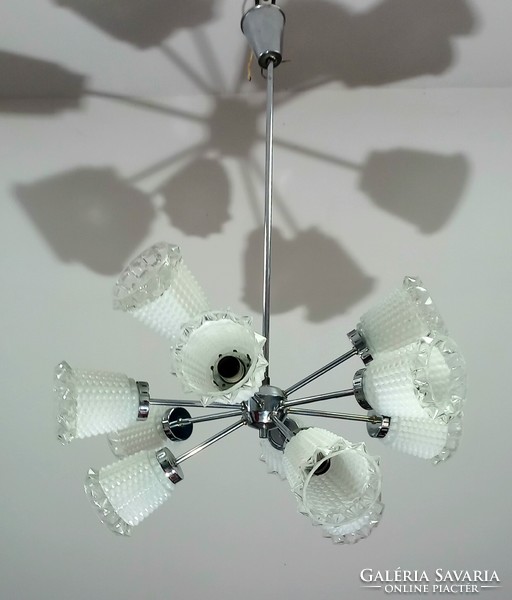 Retro sputnik csillár 12 izzós lámpa