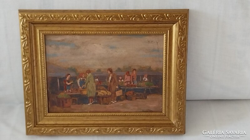 1Ft-ról-induló  SAUTNER LIPÓT(1889-1955):eredeti festménye