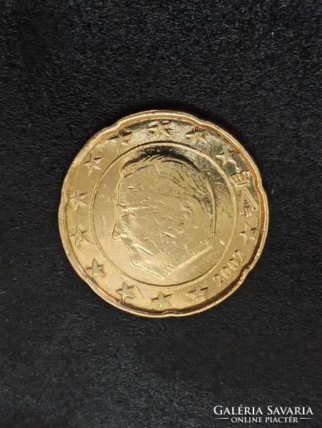 20 EURO CENT 2002 BELGIUM VF