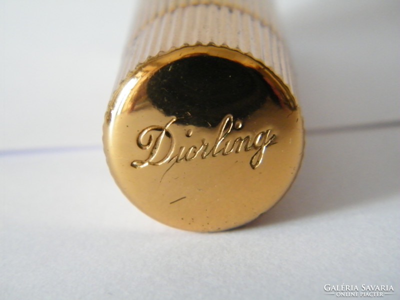 Vintage Christian Dior Diorling mini parfümtartó, tölthető üveg